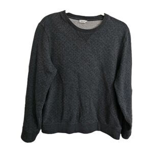 Filippa K‎ Sweater Womens Large Dark Gray Crewneck Dot Details Pullover Cotton